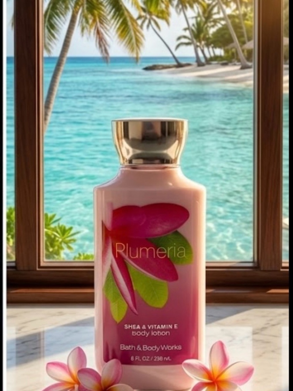 Retired Bath & Body Works Plumeria Body Lotion 8 oz. - 2019 Rare / Sealed